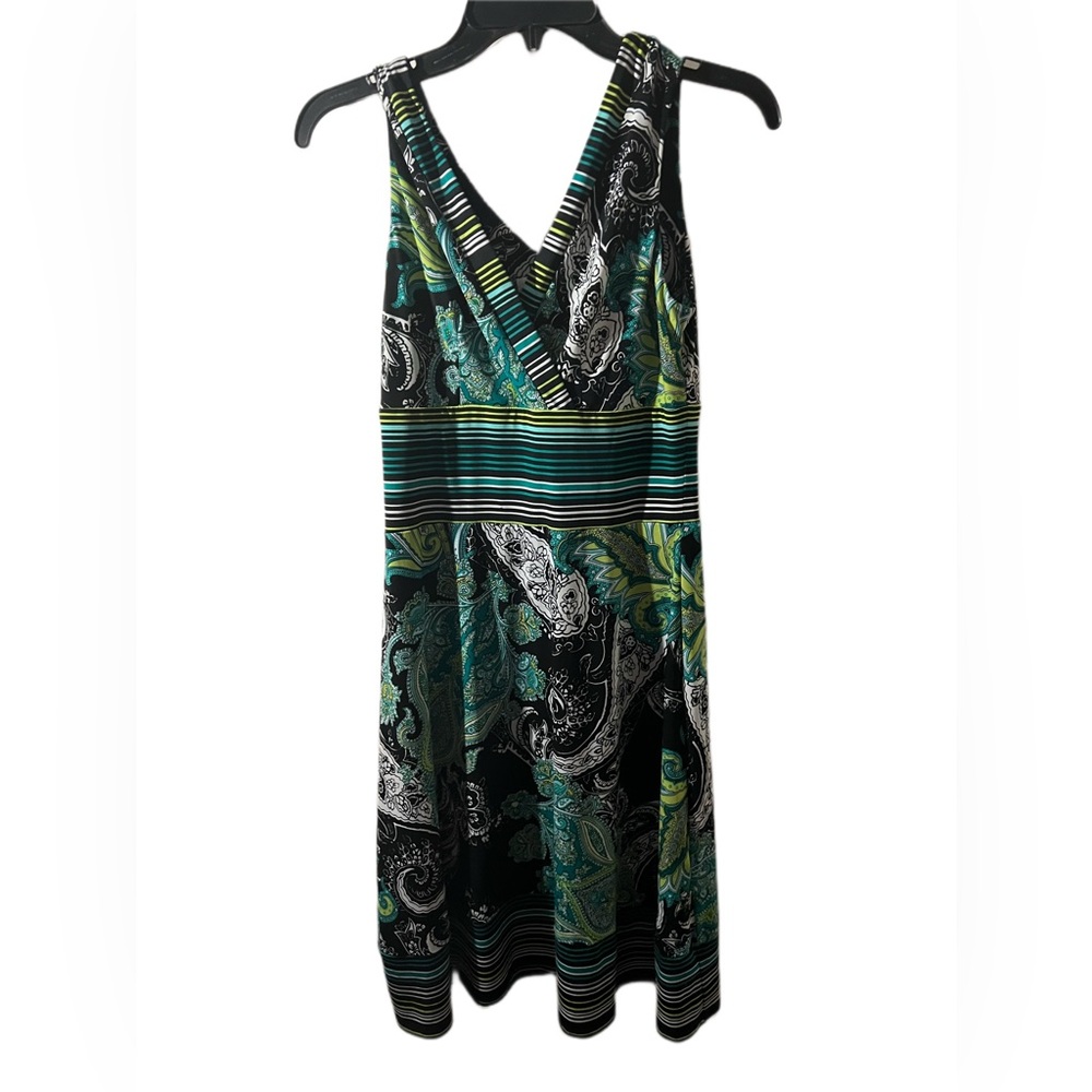 Dress Barn Multi Color Patterned Dress (Size 6)